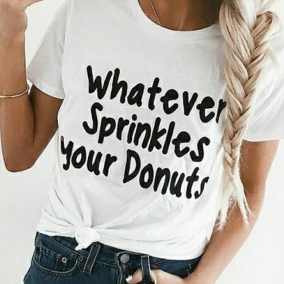 Whatever Sprinkles Your Donuts Tee - Picture 1 of 4